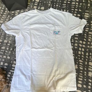 Vineyard vines pocket tee with whale on front and back